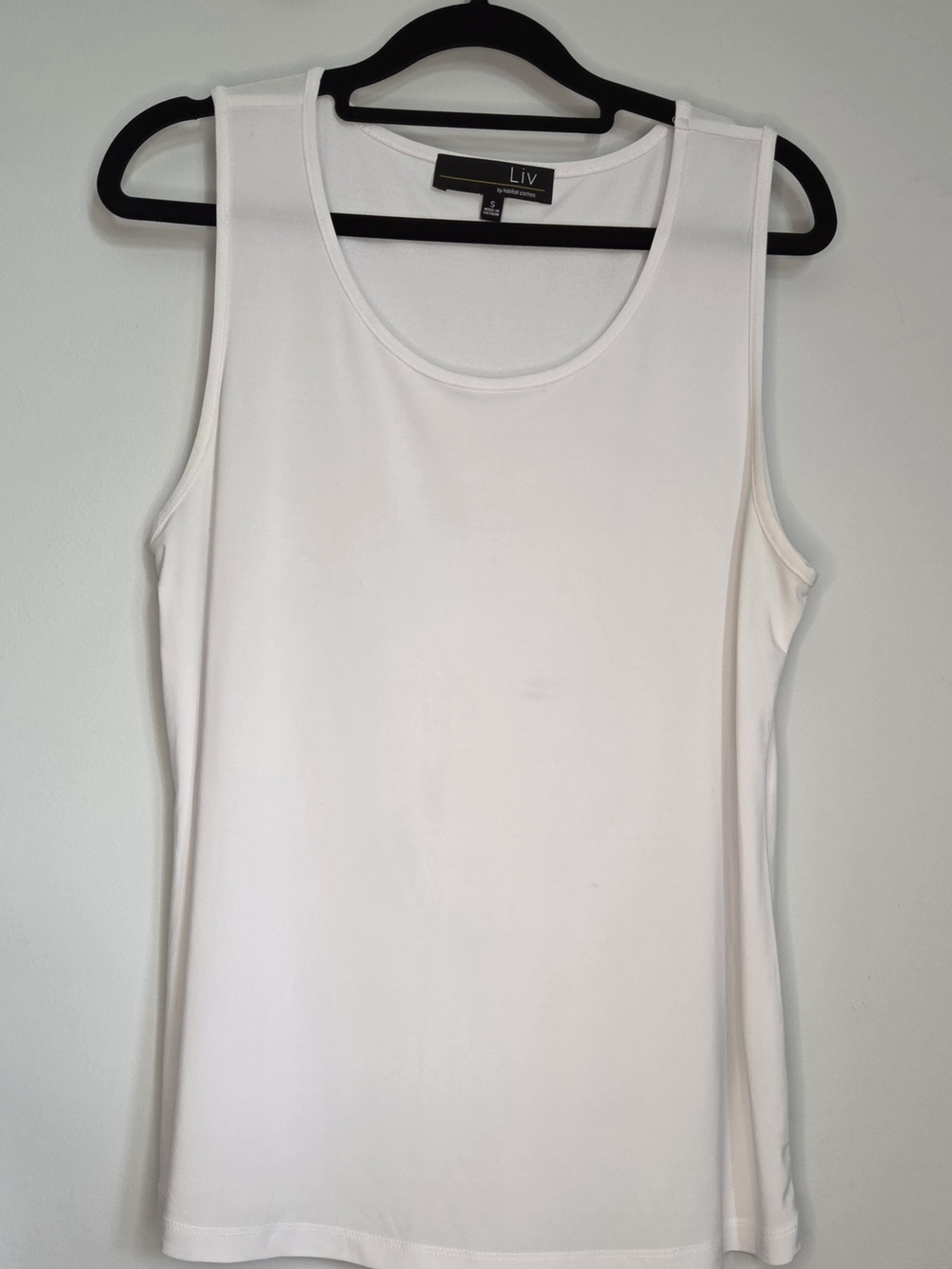 Liv By Habitat Women's Cream Scoop Neck Tank Top